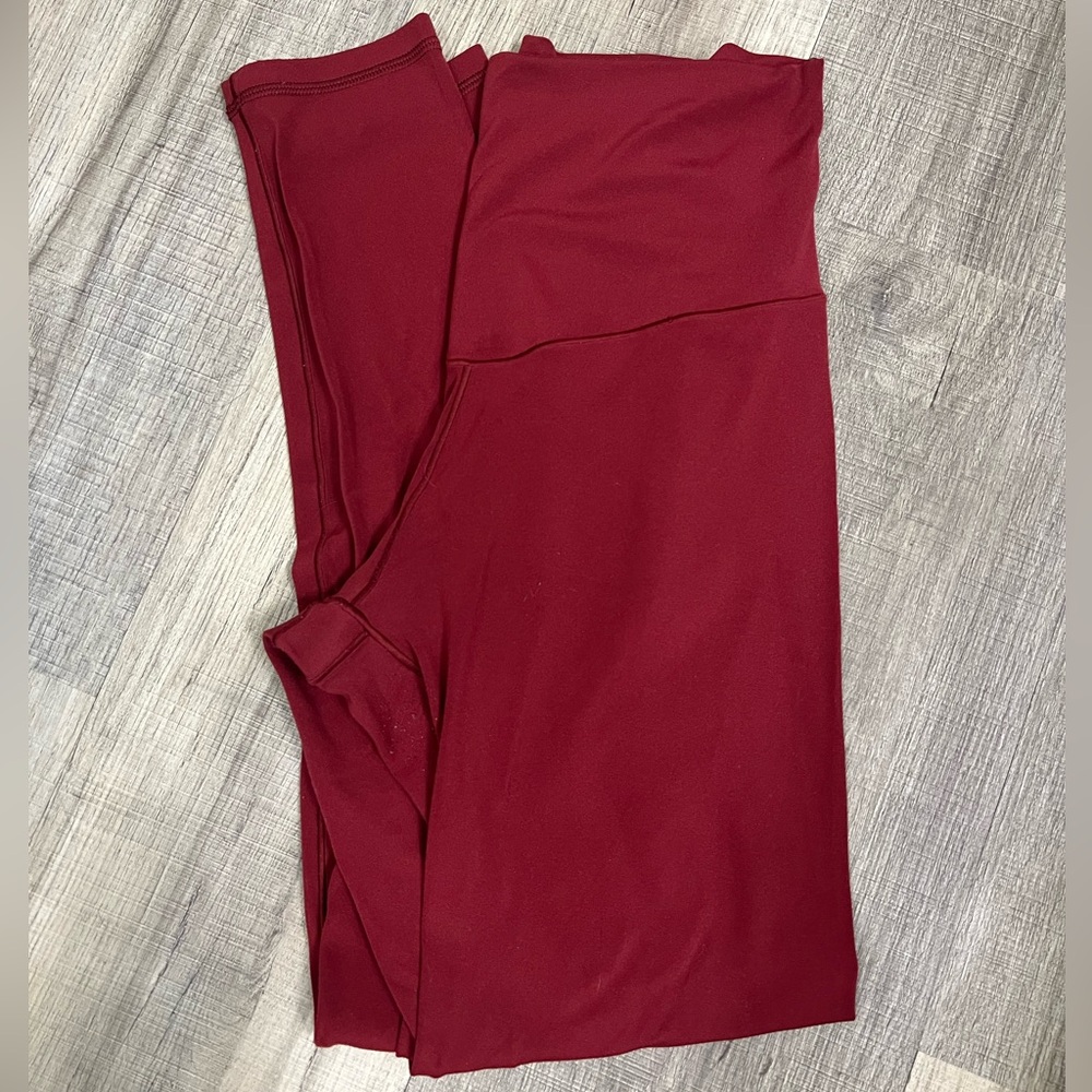 Aerie Burgundy Leggings | Size Medium